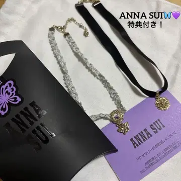 ANNA SUI 안나수이 목걸이 (플라워 모티브 초커) 특전 포함