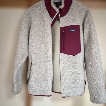 patagonia 플리스 자켓 S 크림/버건디