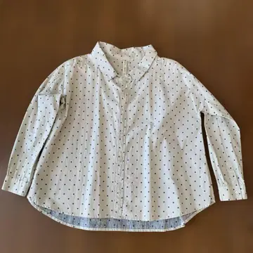 이치 도트 무늬 셔츠 블라우스 일본제