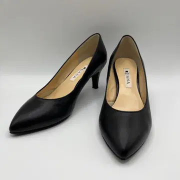 DIANA 블랙 하이힐 스틸레토 가죽 블랙 22.5cm