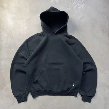90s RUSSELL Hoodie 'BLACK' 무지 블랙