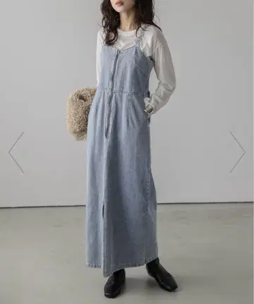 데님 점퍼 원피스