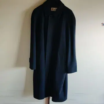 고타이리쿠 블랙 스텐카라 코트 울 혼방