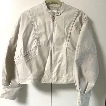 MURUA 블로킹 바이커 블루종 아이보리 F 프로필 필독