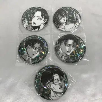 리바이 아커만 홀로그램 빅 캔뱃지 (5개 세트)