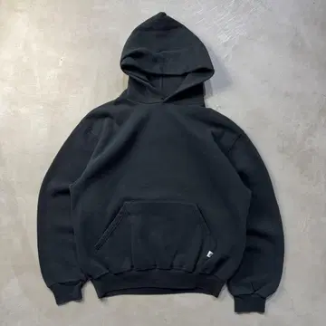 00s RUSSELL Hoodie 'BLACK' 무지 블랙