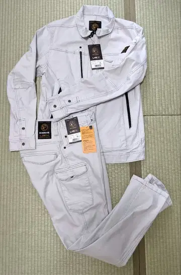 택 포함 새상품 워크맨 EVENRIVER 작업복 셋업 3L