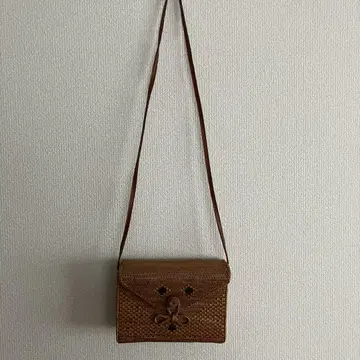 라탄 뜨개질 숄더백