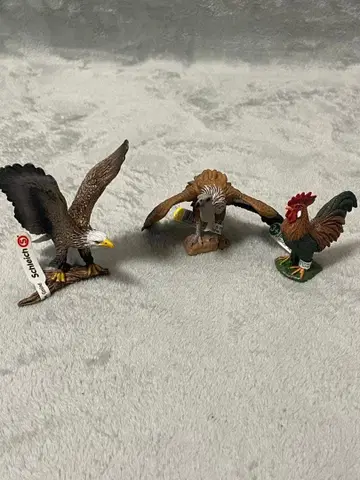 Schleich 슐라이히 동물 피규어 흰머리수리 대머리수리 수탉