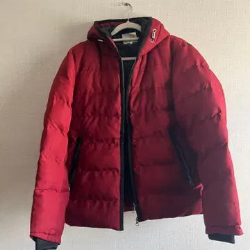 THE SHOP TK 후드 부착 다운 자켓 L 사이즈 빨간색