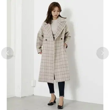 [미사용] rienda 리엔다 울 MIX 루즈 체스터 CT 멀티