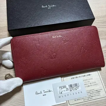 미사용 새상품 폴스미스 장지갑 폴드 로잉 레드