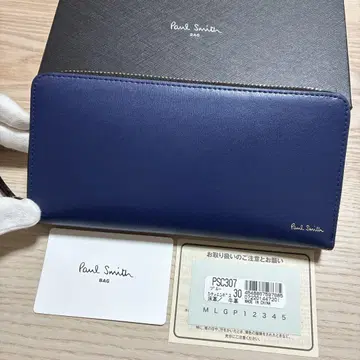 미사용 새상품 폴스미스 장지갑 시티 엠보싱 블루