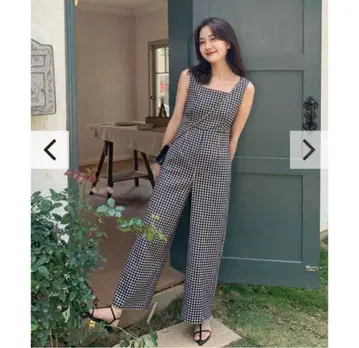벌스데이 바쉬 깅엄 체크 올인원