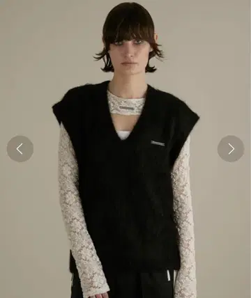 PRANK PROJECT Alpaca Shaggy Knit Vest