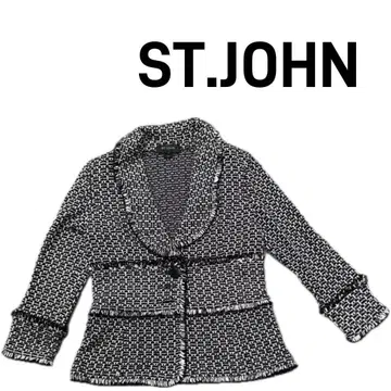 DA1508 ST.JOHN 여성용 드레스 겉옷 의류 긴팔 스팽글
