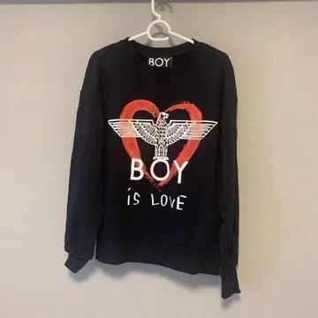 BOY LONDON 블랙 맨투맨 XS