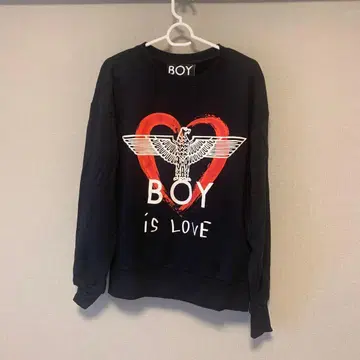 BOY LONDON 블랙 맨투맨 XS