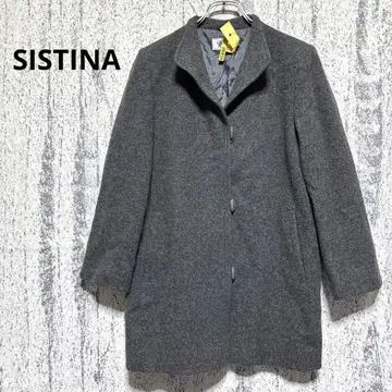 시스티나 피코트 울 그레이 단추식