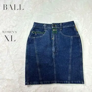 [ BALL ] 데님 스커트 타이트 빈티지 캐주얼 y2k 아메카지
