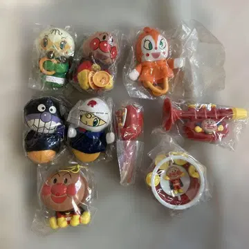 호빵맨 프레벨관 봉제 인형 악기 레트로 미사용 피규어