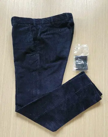INCOTEX SLOWEAR 코듀로이 슬랙스 다크 네이비 48