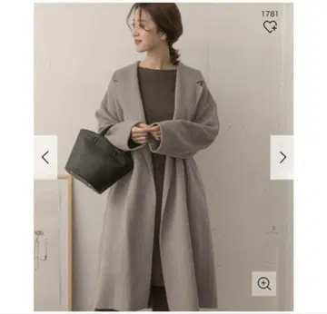 URBAN RESEARCH DOORS 롱 체스터 가운 코트 베이지