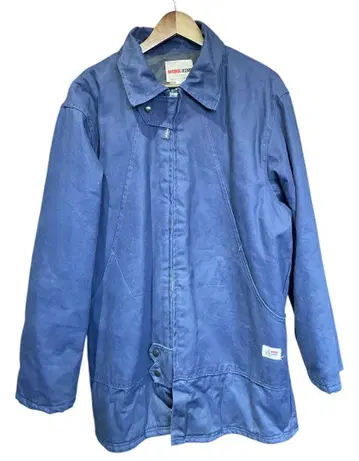 80s/WORK KING/퀼팅 덕 워크 자켓/XL/네이비