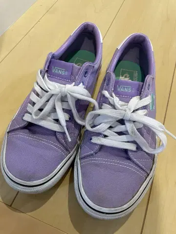 VANS 퍼플 로우컷 스니커즈