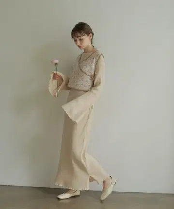 키리마루 프로듀스 onetome 레이어드 니트 원피스
