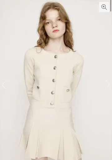 SLY MILANO RIB PLEATS 2P 셋업 스커트 플리츠