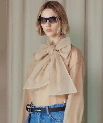 PRANK PROJECT 튤 보타이 바디수트