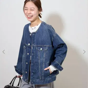 Journal standard relume 노카라 데님 자켓