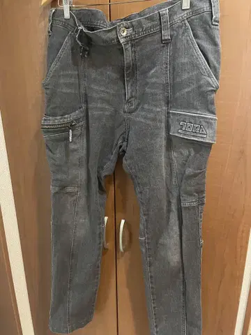 도라이치 그레이 데님 카고 팬츠