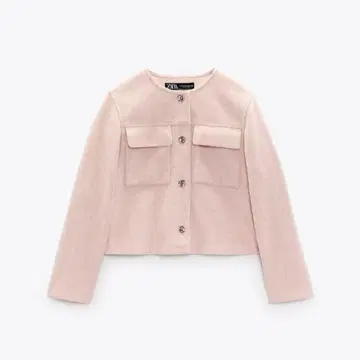 ZARA 골드 버튼 크롭 자켓
