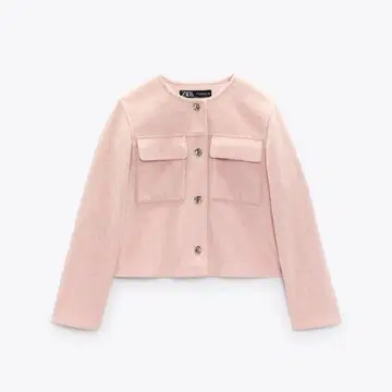 ZARA 골드 버튼 크롭 자켓