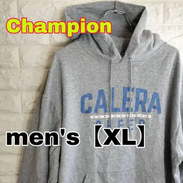 D95 [ Champion ] 후드티 속기모 [ 남성용 XL 그레이