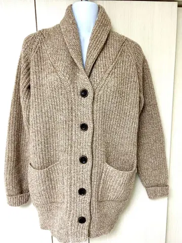 AIGLE 가디건 엘보 패치 포함