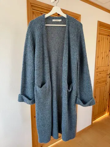 MOUSSY 블루 롱 가디건 프리 사이즈