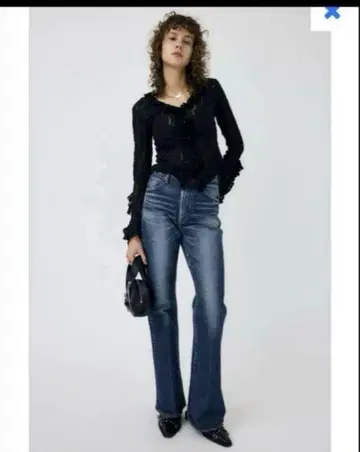 moussy MVS D/BLU FLARE 사이즈 28
