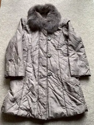 St. ALMEIDA 코트 실크 퍼 M