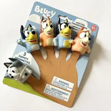 Bluey 블루이 손가락 인형 핑거 퍼펫 5개 세트