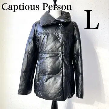 [ 새상품급 ] Captious Person 양가죽 가죽 다운 자켓 블랙