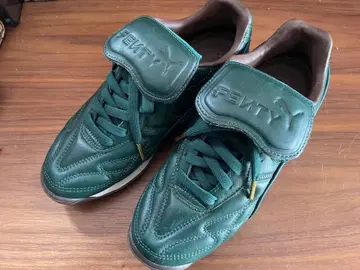 FENTY PUMA Rihanna 가죽 스니커즈 (그린) 실물 23.5