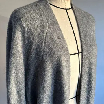 그레이 니트 롱 가디건 긴팔 ZARA