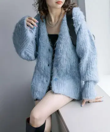 mystic 가디건 블루