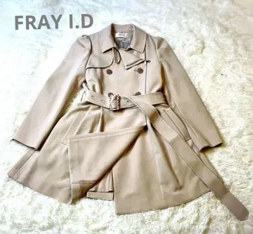새상품급 FRAY I.D 베이지 숏 트렌치코트 라이너 포함 S
