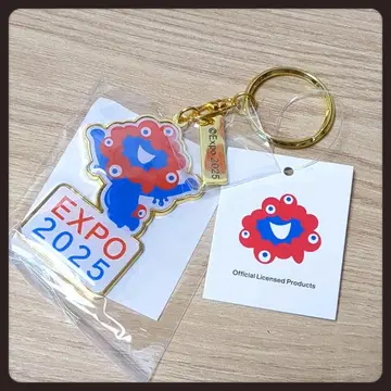 오사카 간사이 만국 박람회 2025 미야쿠미야쿠 점프 메탈 플레이트 키링