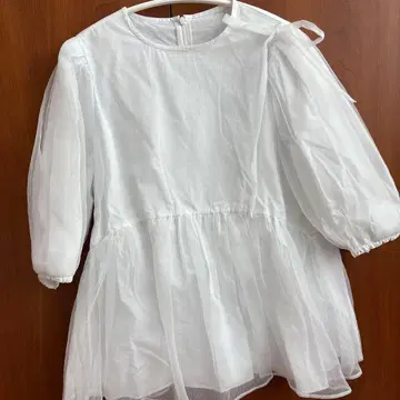 블랑 BLANC 미쿠 콜라보 블라우스 리본