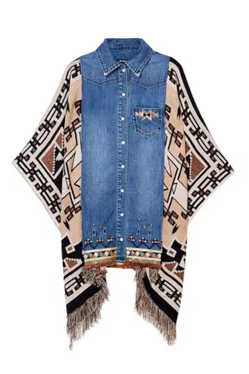[ Desigual ] 데님 절개 자켓